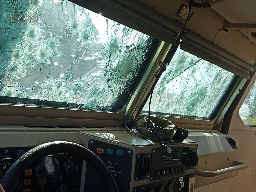   АМН-590951 «Спартак» выдержал артиллерийский обстрел