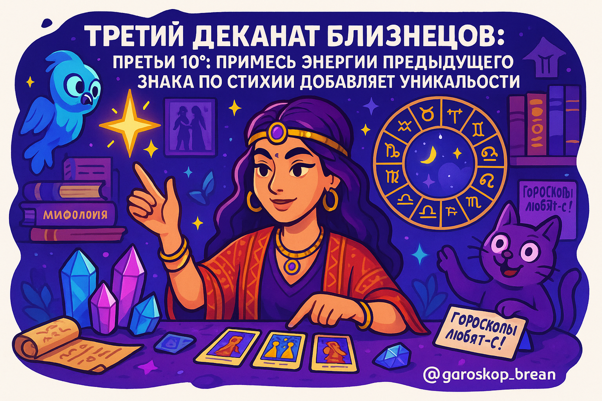    Третий деканат Близнецов как зеркало ваших скрытых состояний и магических способностей Мария