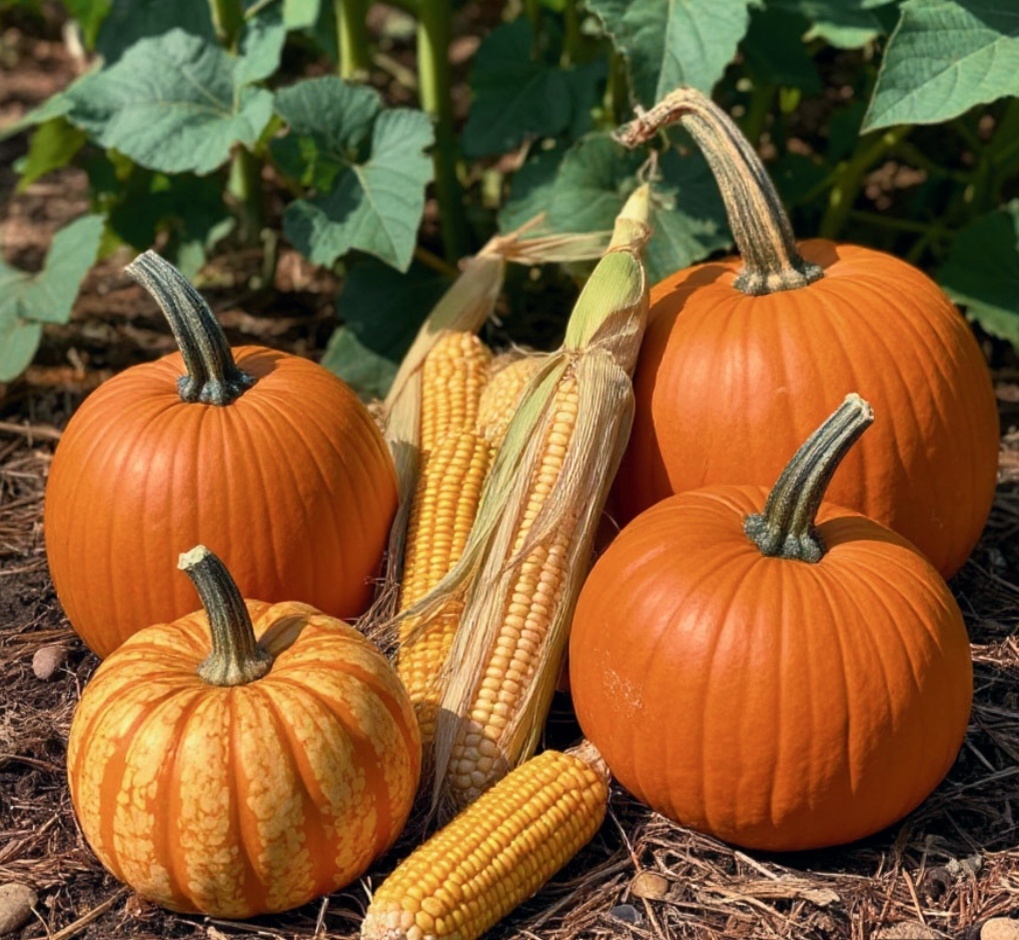 Кукуруза, тыква! 