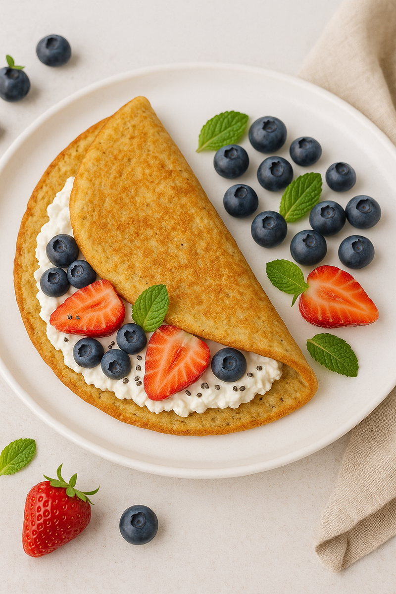 Любимый завтрак в начале лета — питательный, красивый и очень вкусный. Делается быстро, а выглядит так, будто ты в отпуске в маленьком кафе у моря.