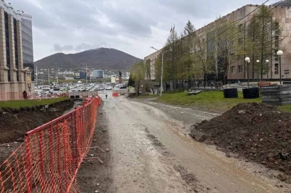    Работы на Ленинской на Камчатке ведутся в соответствии с планом-графиком