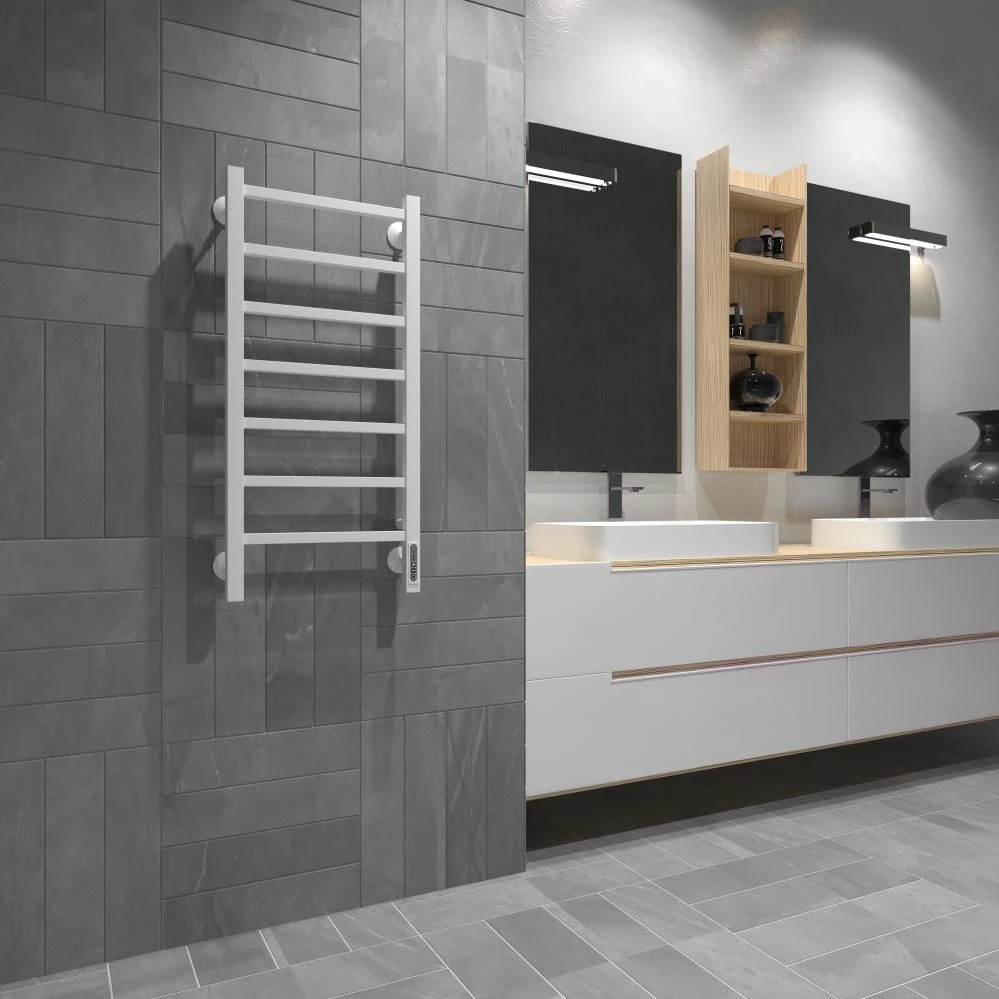 Электрический полотенцесушитель Larusso Астор П7 35*80 белый матовый