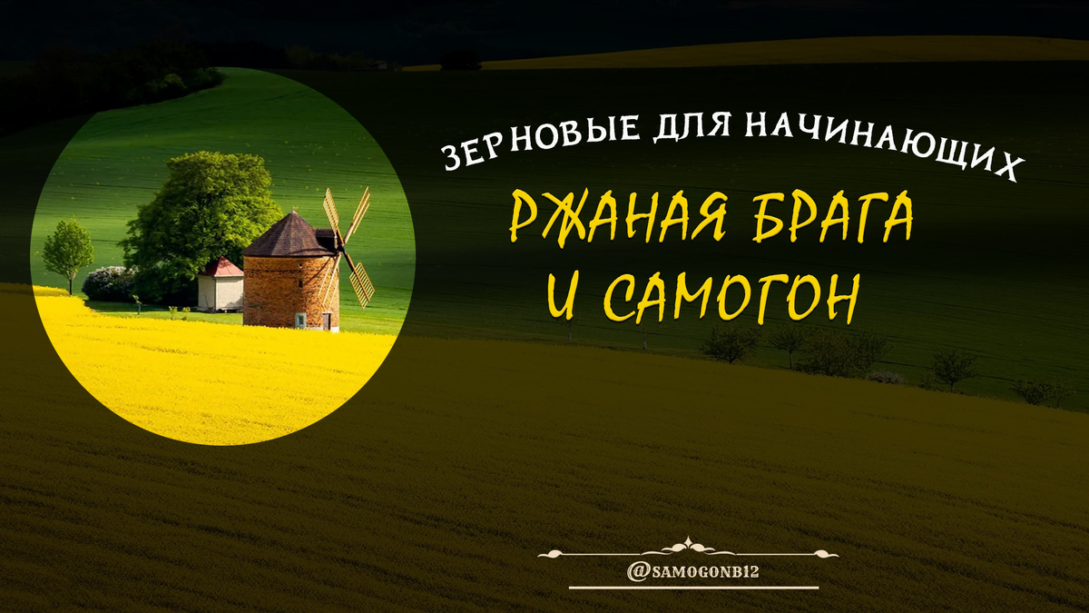 Зерновые для начинающих. Ржаная брага и самогон. Коллаж автора ©