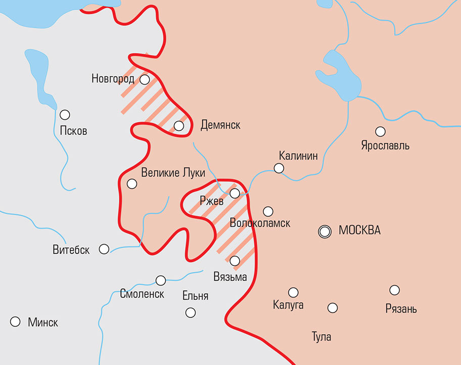 После оккупации Ржева немцами осенью 1941 года город стал опорным пунктом группы армий «Центр».