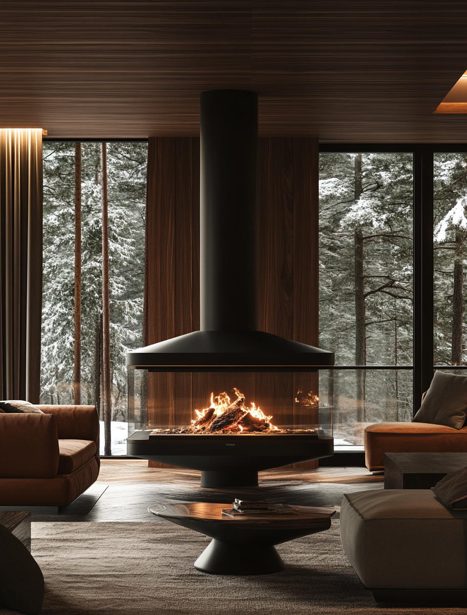    Как создать идеальный уют: газовые камины Planika Versal Freestanding 750 с уникальным дизайном и легкостью использования Kamin