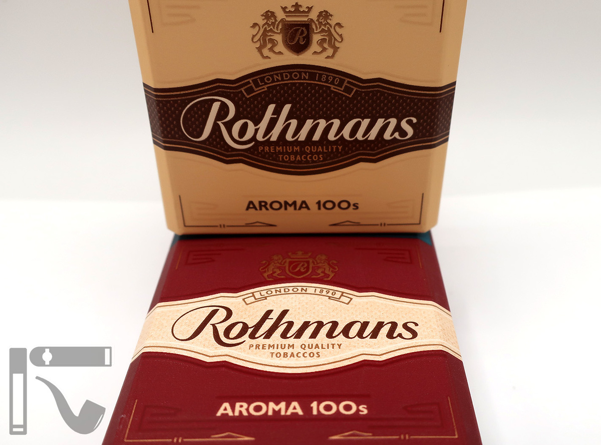 Сигареты Rothmans Aroma 100's. Фото: © канал "Уголок Курильщика"