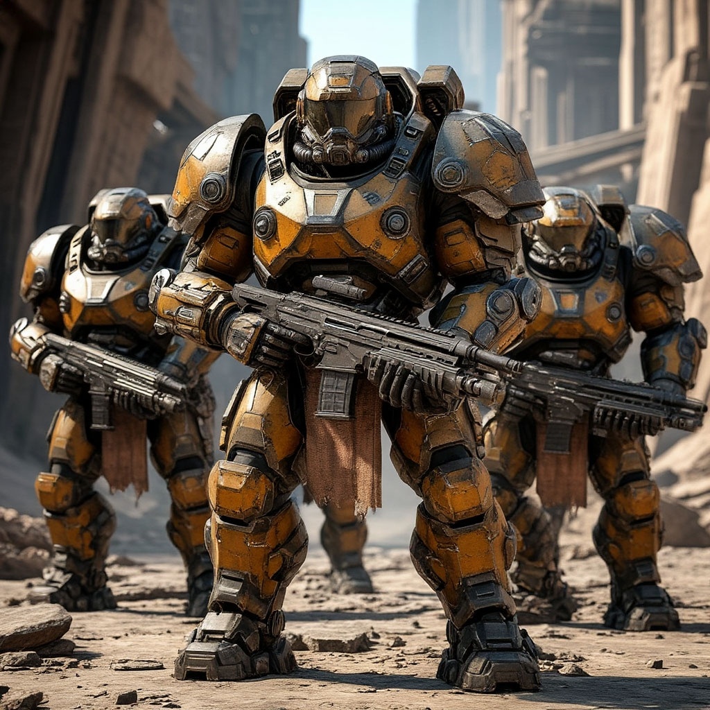 Штурмовая шруппа надея в лёгком вооружении 