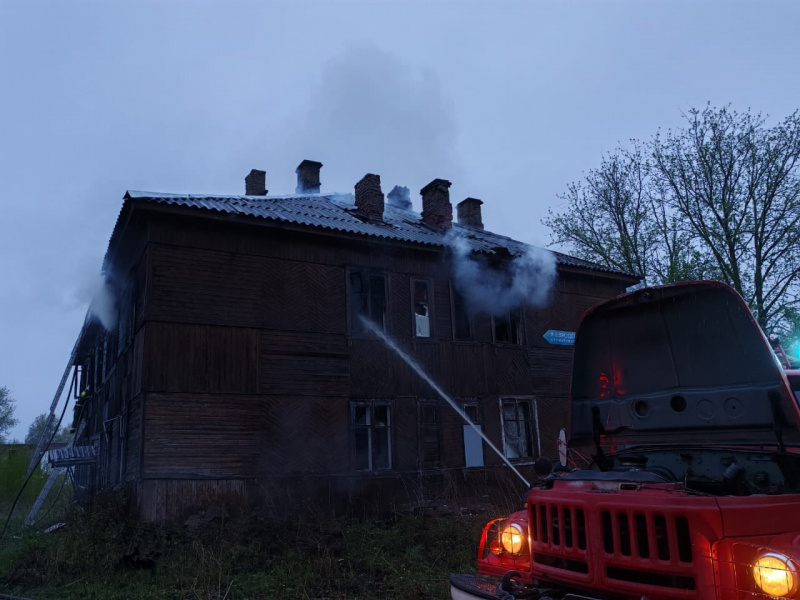    Двухэтажный дом полыхал в КарелииОПС по Суоярвскому округу