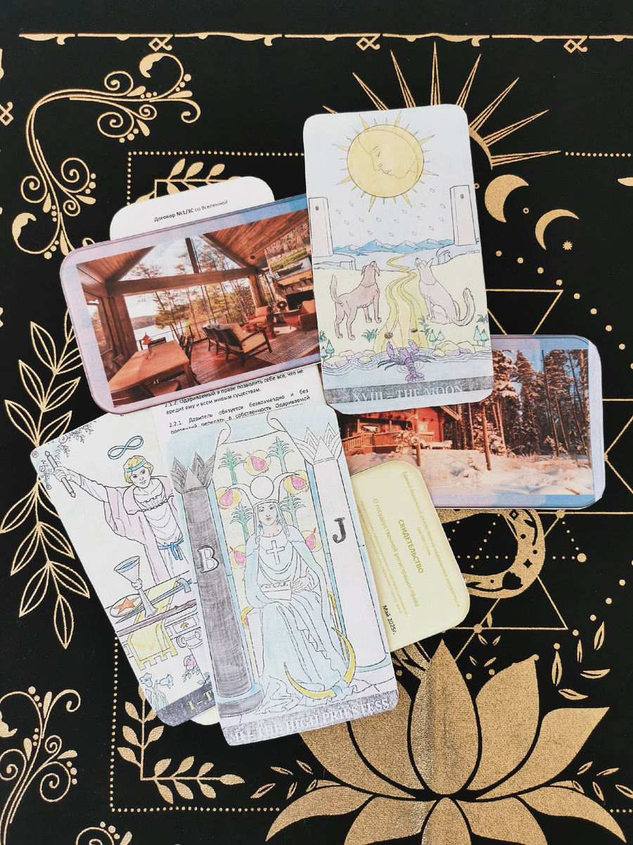 Основа трафареток карт - колода А.Э. Уэйта.