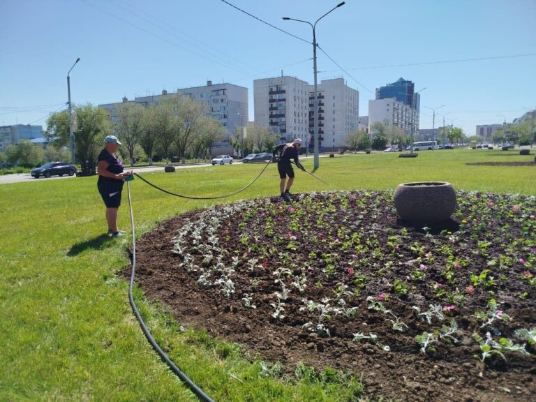    Солнцепек: В Оренбурге косят, сажают, благоустраивают Марина Шарт