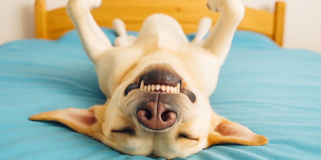 Ваша собака спит на спине лапами вверх? Почему это лучший комплимент для хозяина