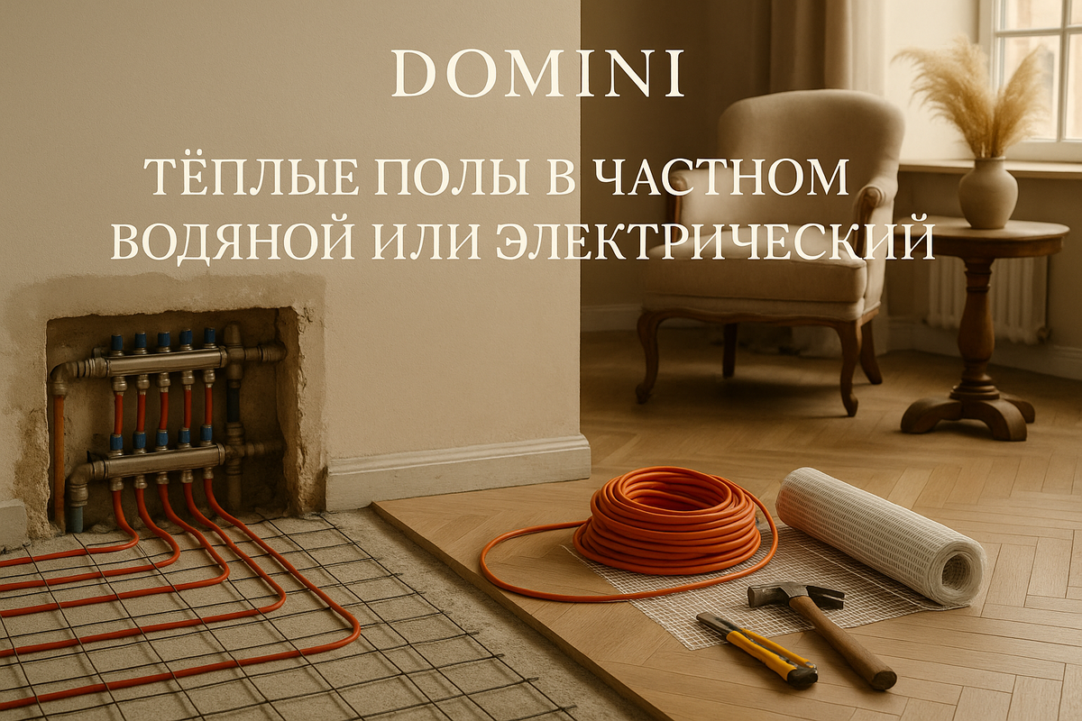    Водяной или электрический тёплый пол: что выбрать для дома?