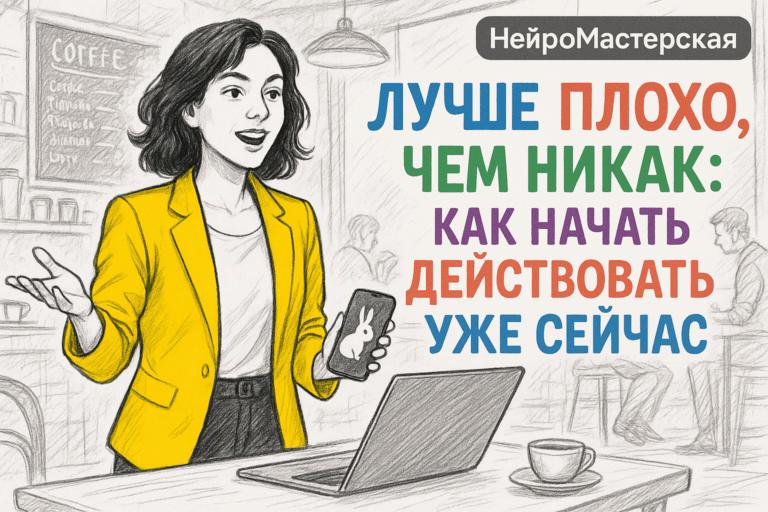    Лучше плохо, чем никак: как начать действовать уже сейчас Оксана Солдатова