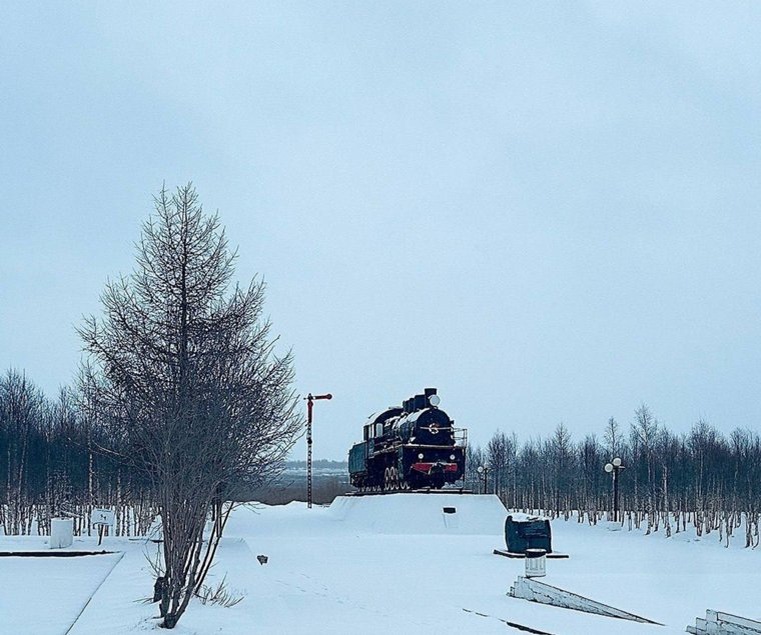 Салехард завалило снегом. Фото: telegram-канал «Ямал. Официально»