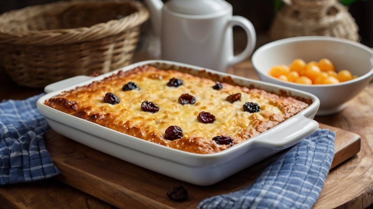Запеканка с изюмом