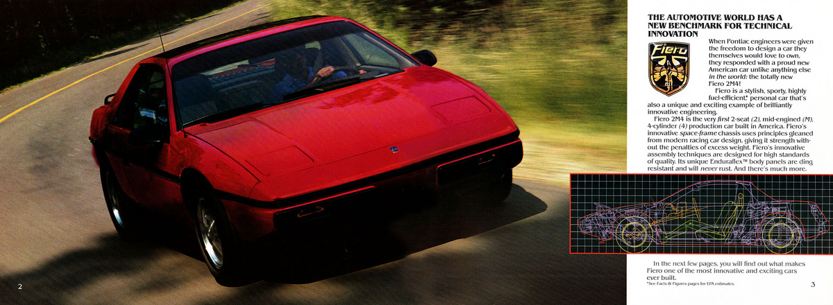 Брошюра Pontiac Fiero 1984 модельного года