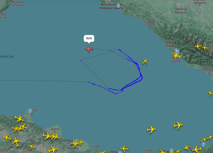 Скриншот flightradar24