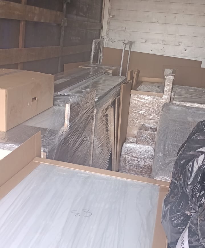 Пленка и гофрокартон для транспортировки изделий из ЛДСП в Казахстан