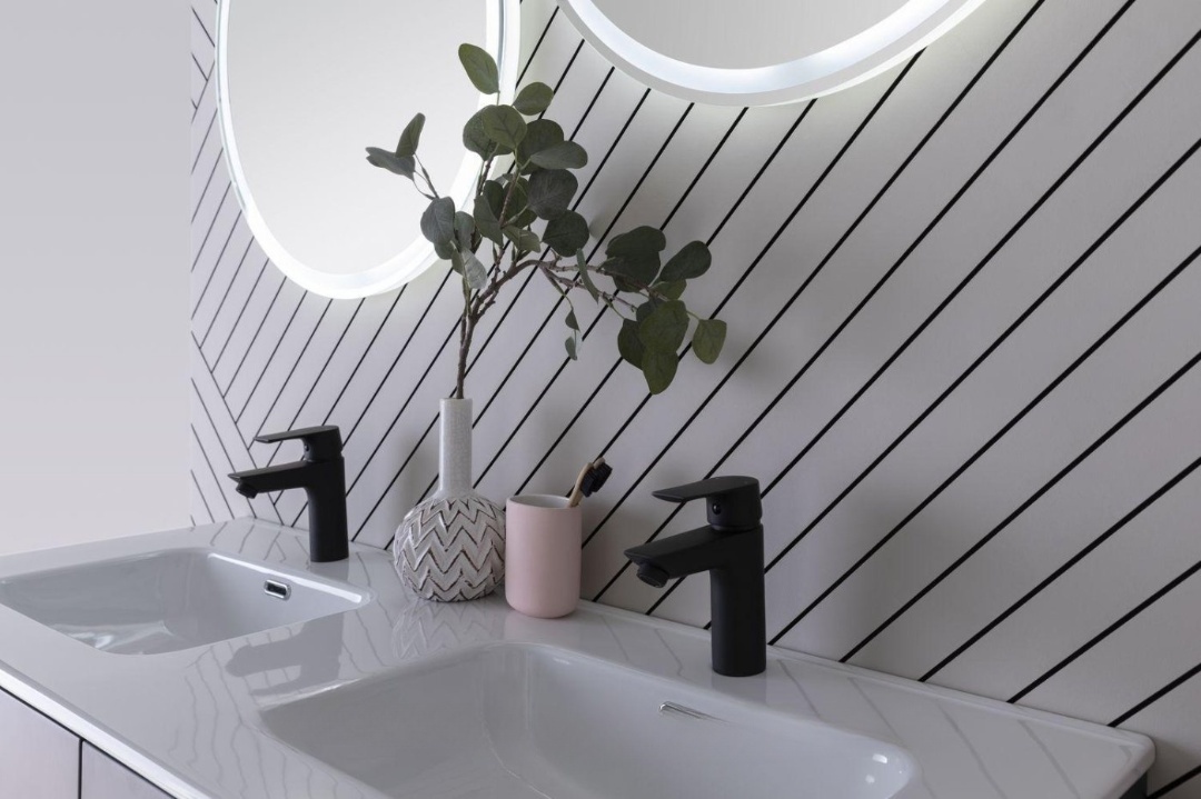 Раковина Aquanet Flat 120 (двойная) белая