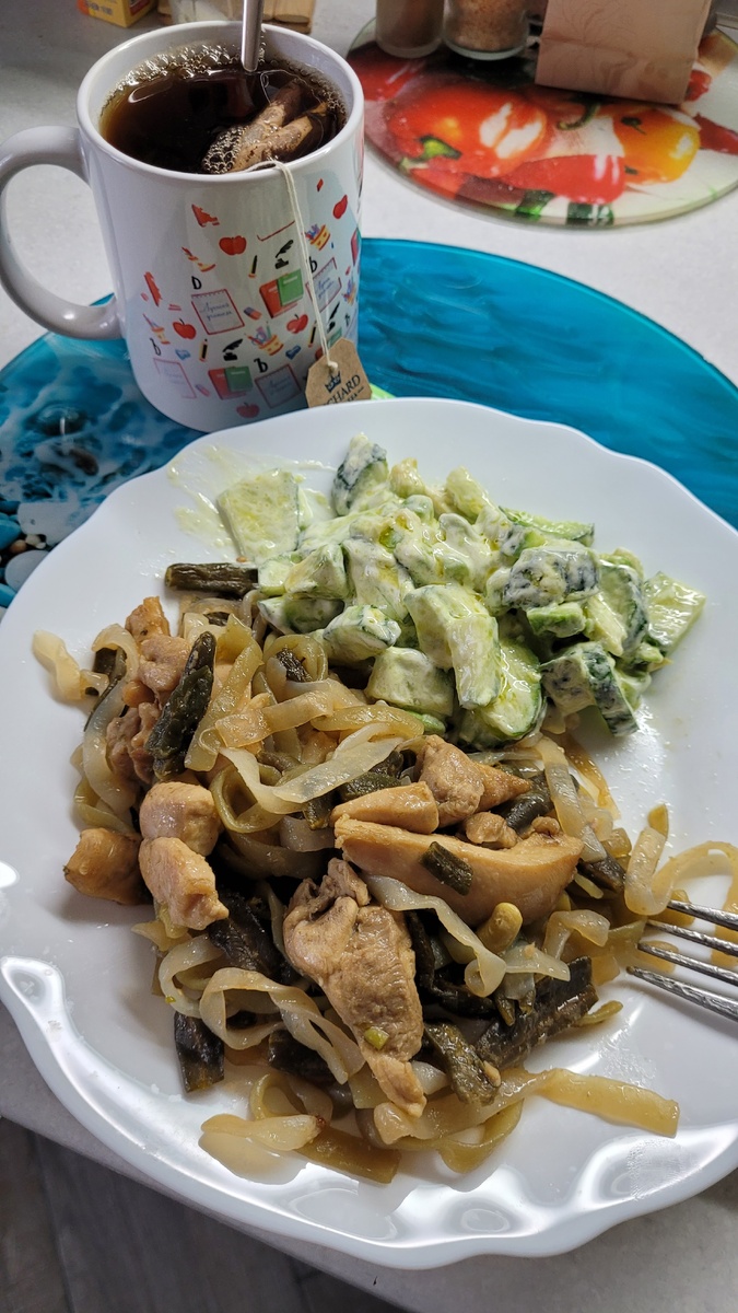 Ширатаки с курицей. Фото участников Интенсива по Кето-лайт.