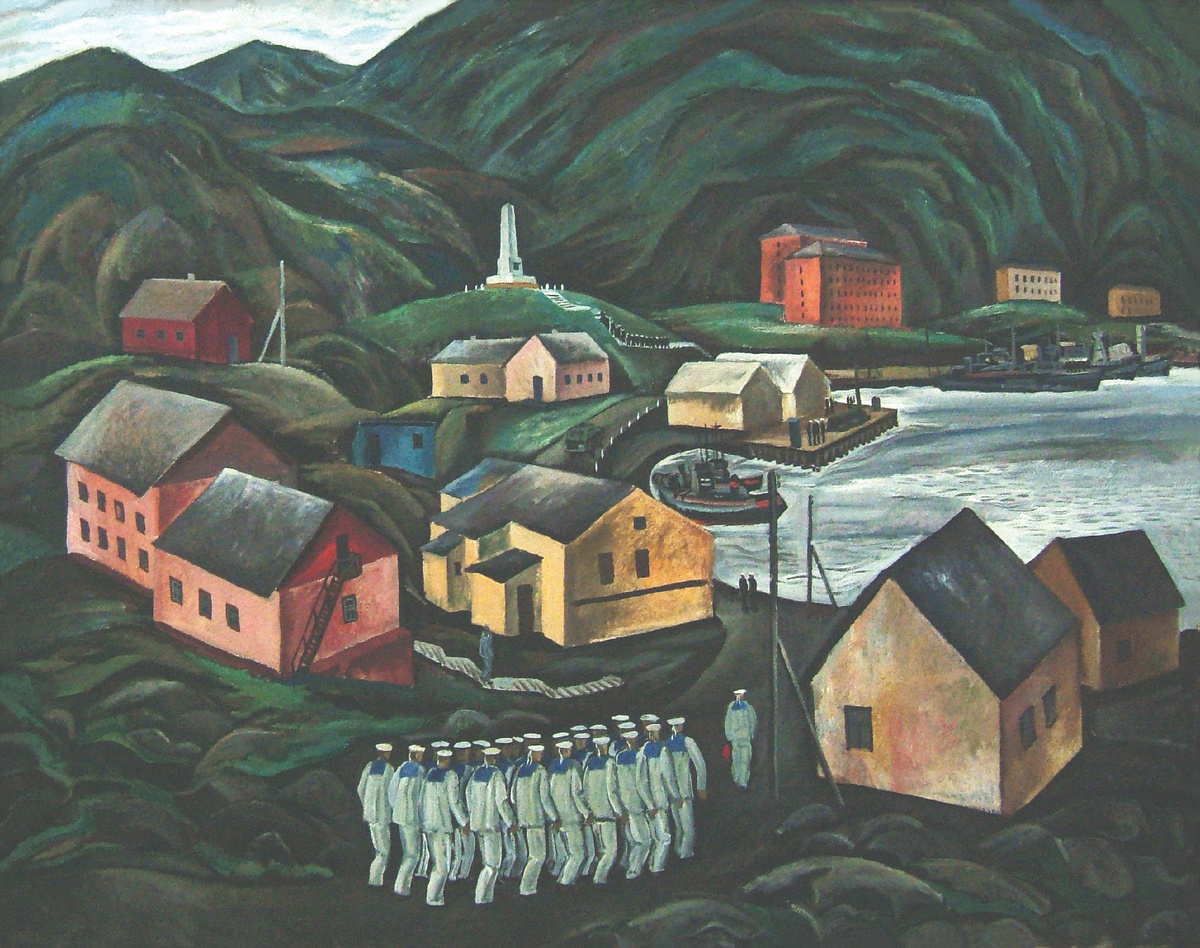 Моряки Заполярья. 1969. Холст, масло