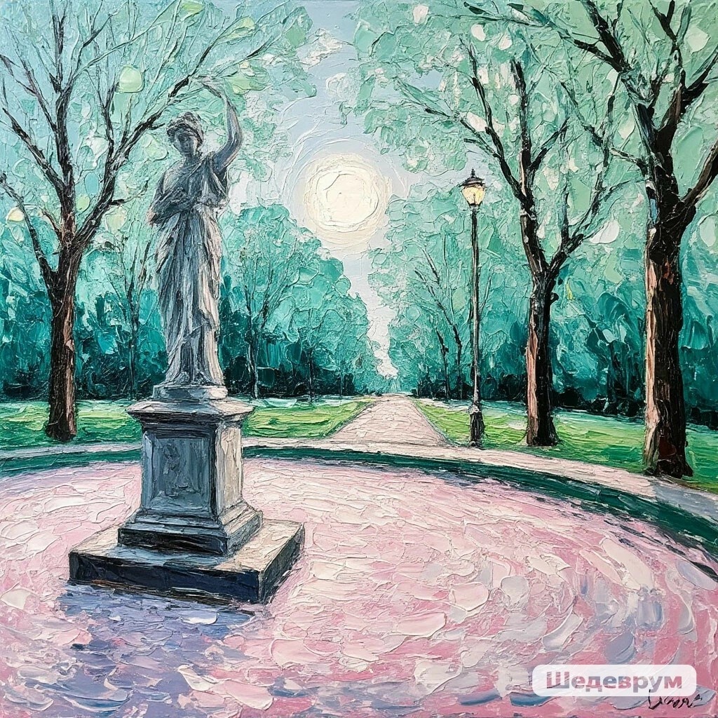 Белая ночь в парке