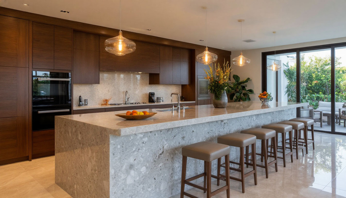 Барная стойка из искусственного камня