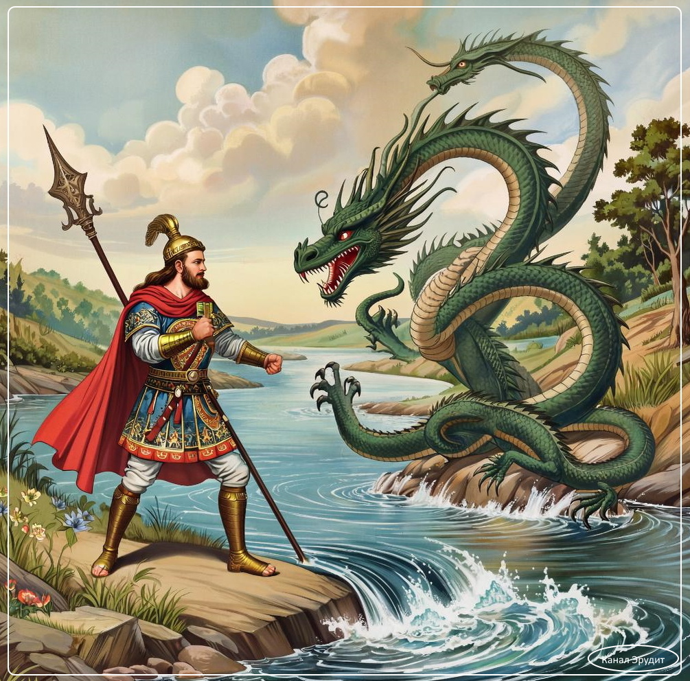 Добрыня и змей.