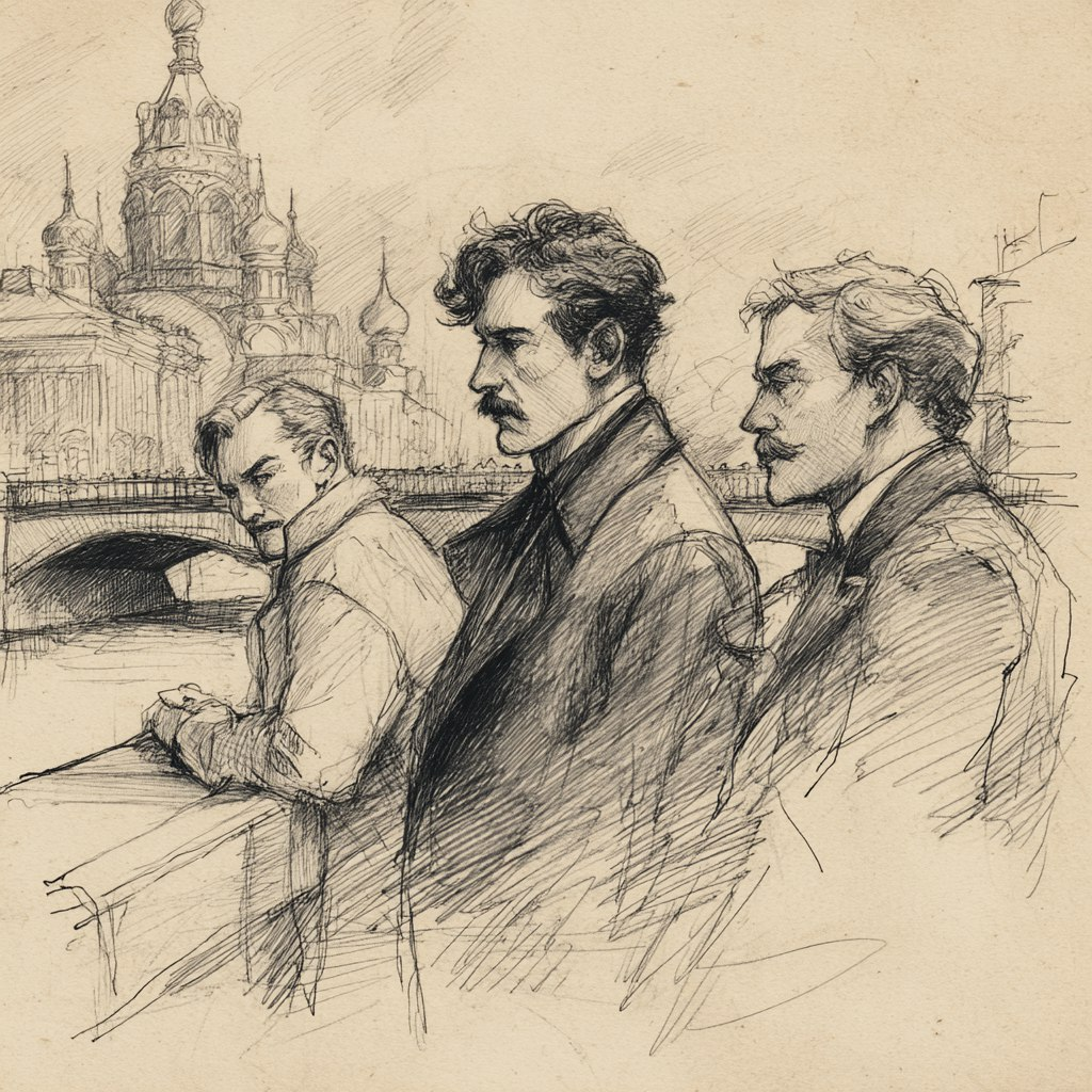 Иллюстрация к фанфику "Лихие 30-е", генерация ИИ