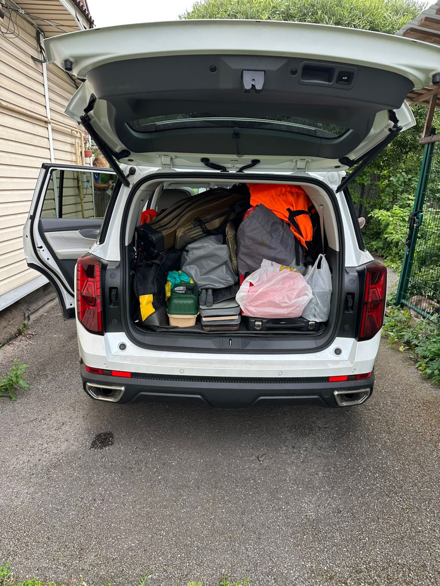 Вместительный багажник - проверен реальной рыбалкой, GAC GS8 