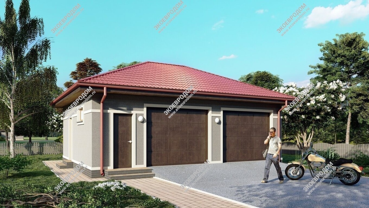 Гараж "Бриз" из СИП-панелей