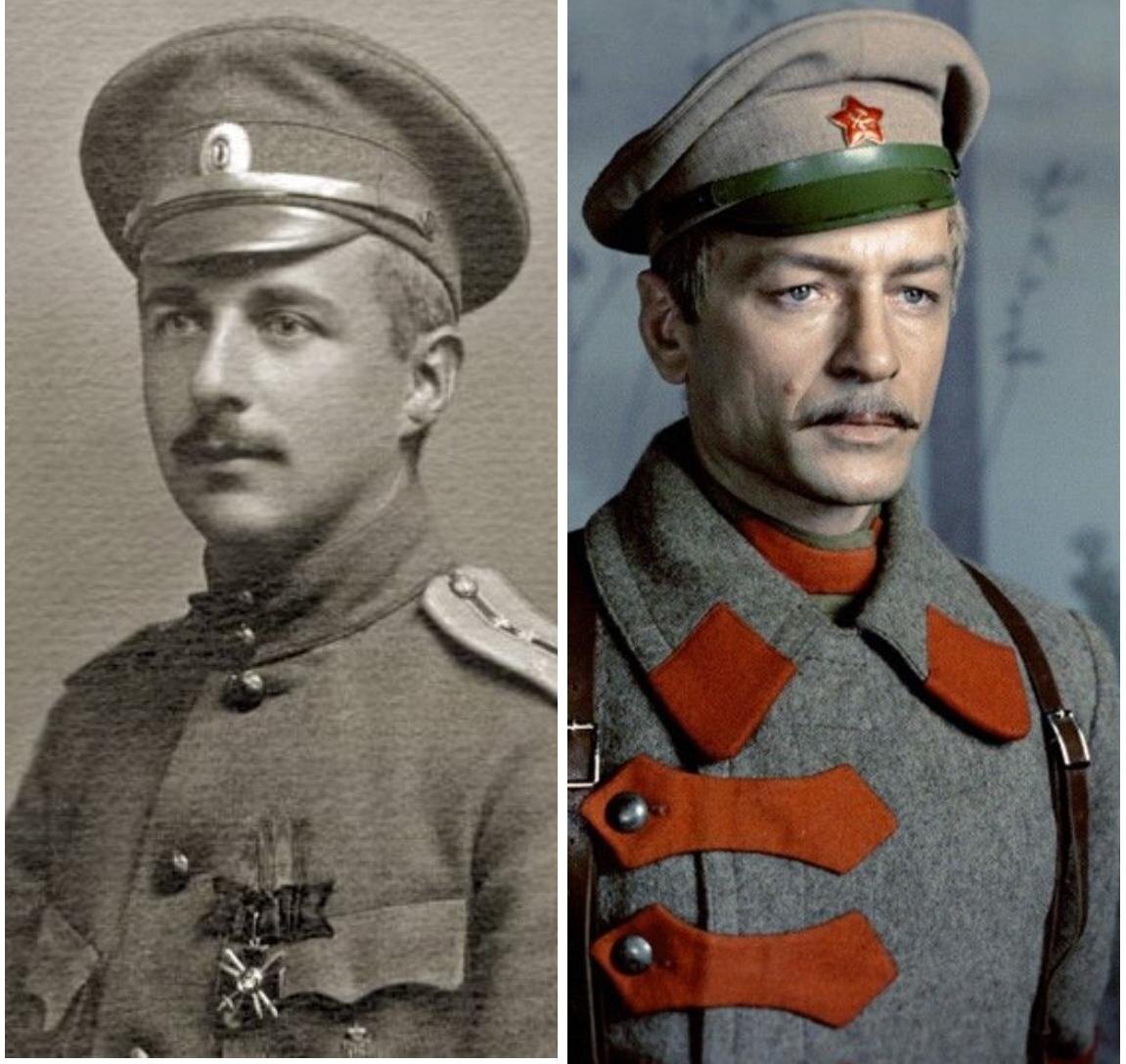 Слева - Е.А. Шиловский, справа - М. Ножкин в роли Рощина