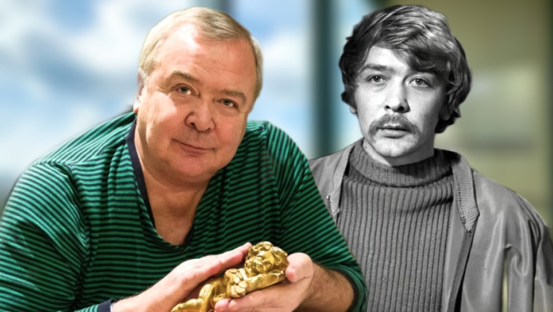 на фото Сергей Проханов в молодости и сейчас 