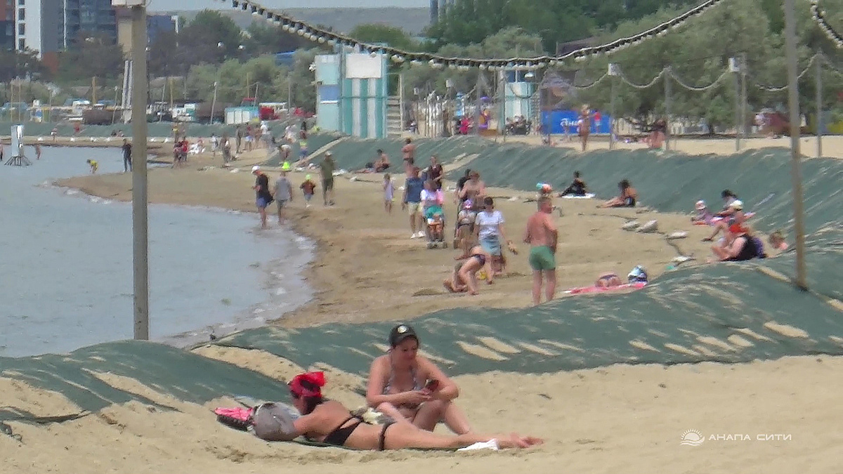 Анапа 26 мая. Городской пляж