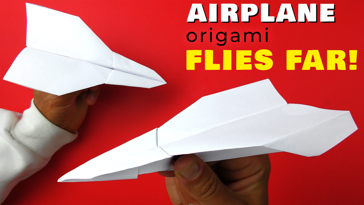 Оригами самолет из бумаги который далеко летает