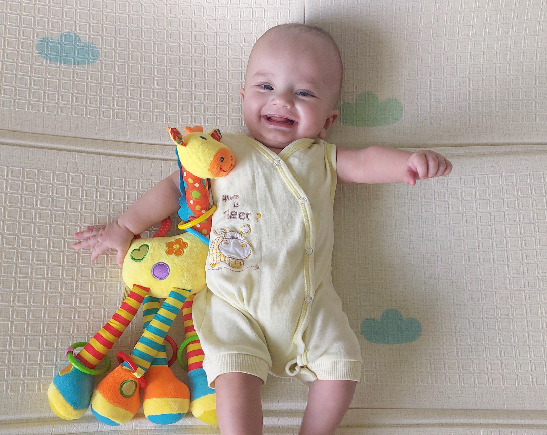 На фотографии Марку 8 месяцев