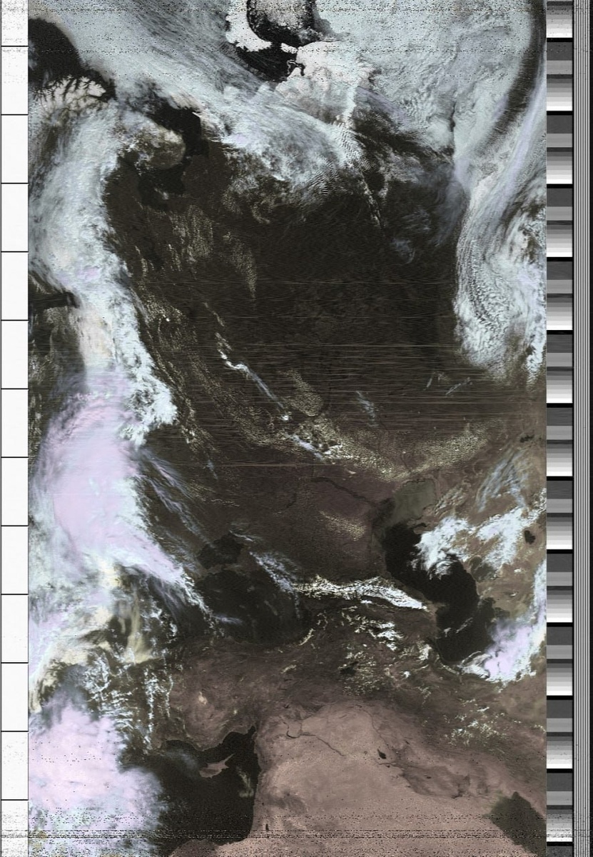 Noaa 18 канал А (видимый спектр) 