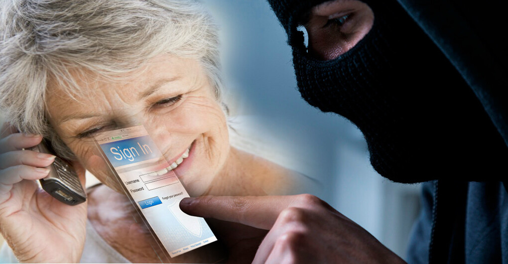 телефонный мошенник, картинка