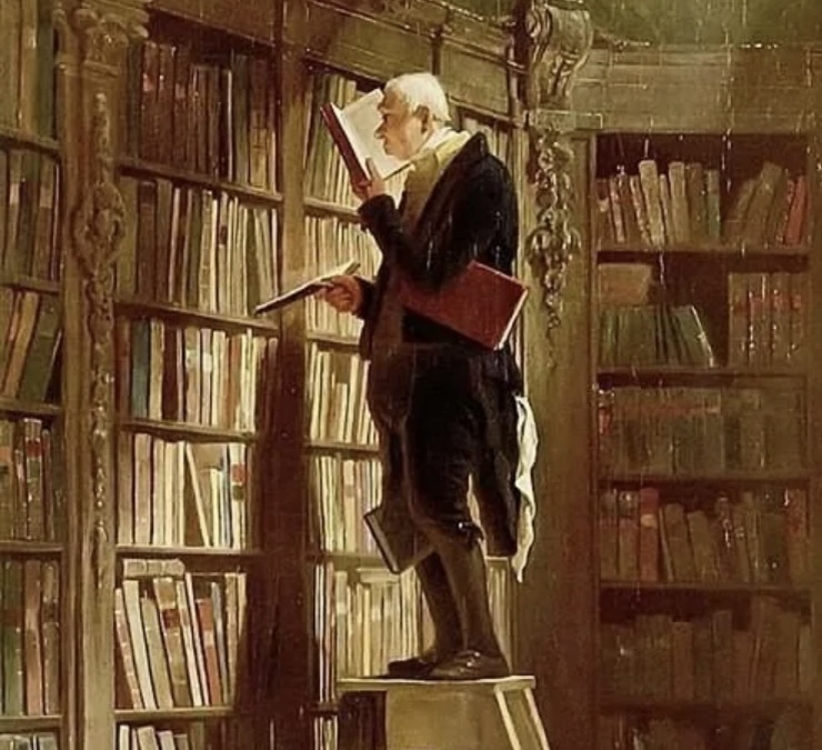 «Книжный червь». Карл Шпицвег, 1850