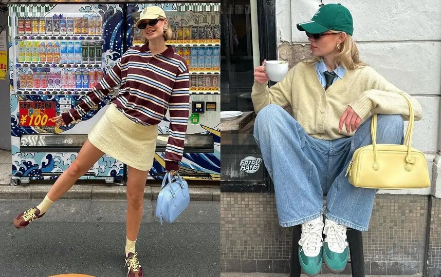    Цвет кепки поддержит палитру всего образа либо отдельных аксессуаров.соцсети @linda.sza