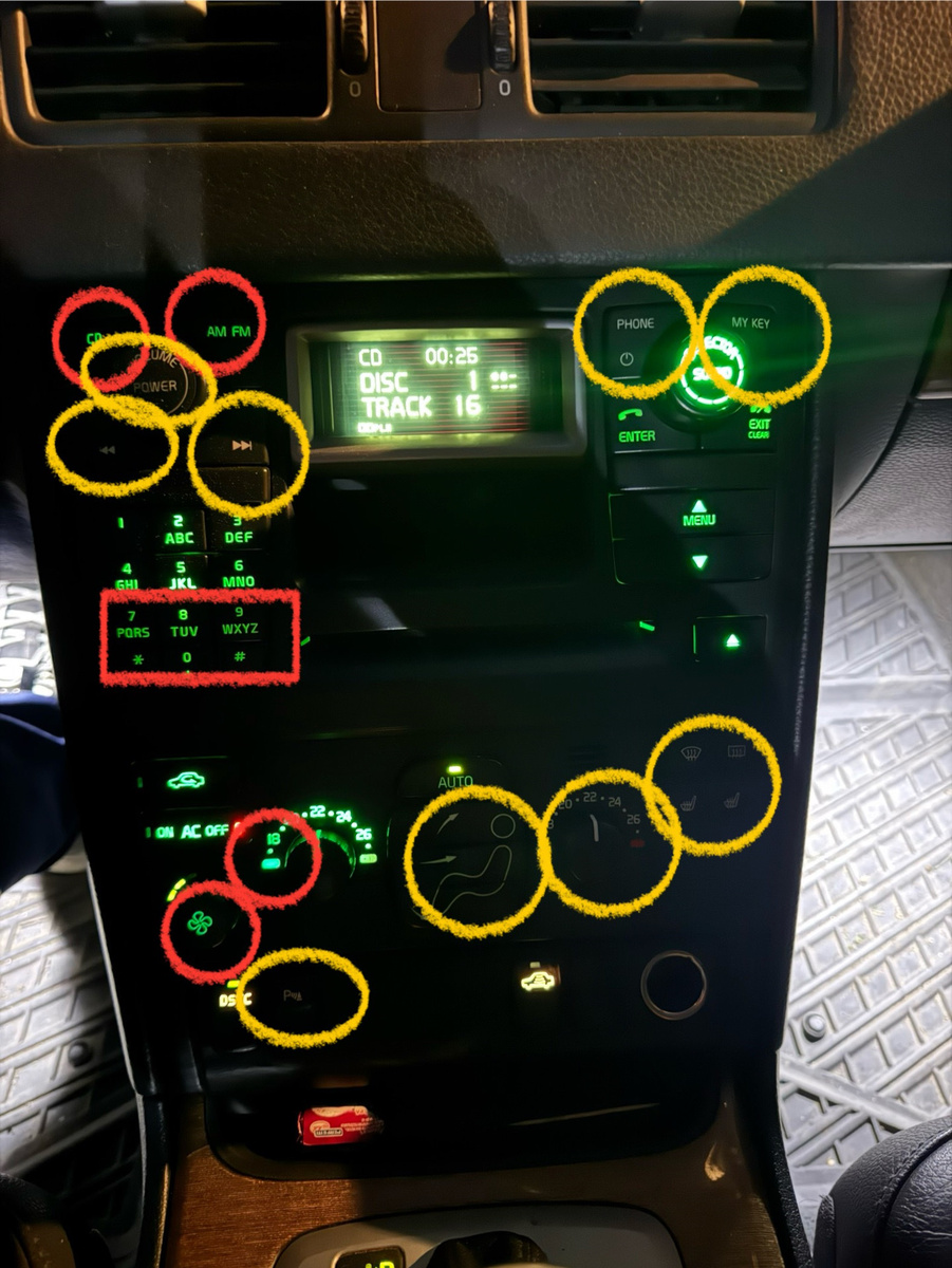 Красные моргают, желтые не горят