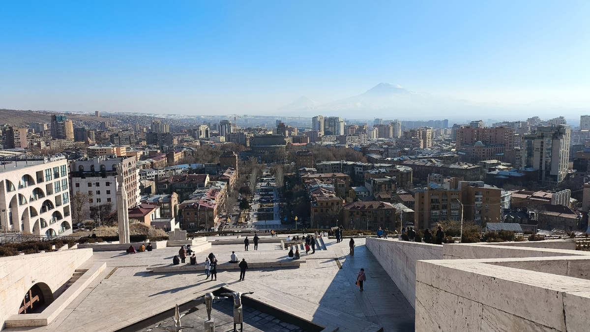 Панорама Еревана с Каскада