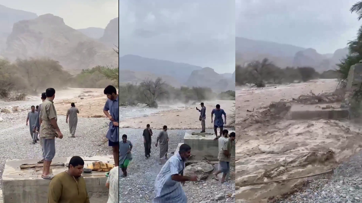 Вода ручьями стекает с гор и собирается в единый поток