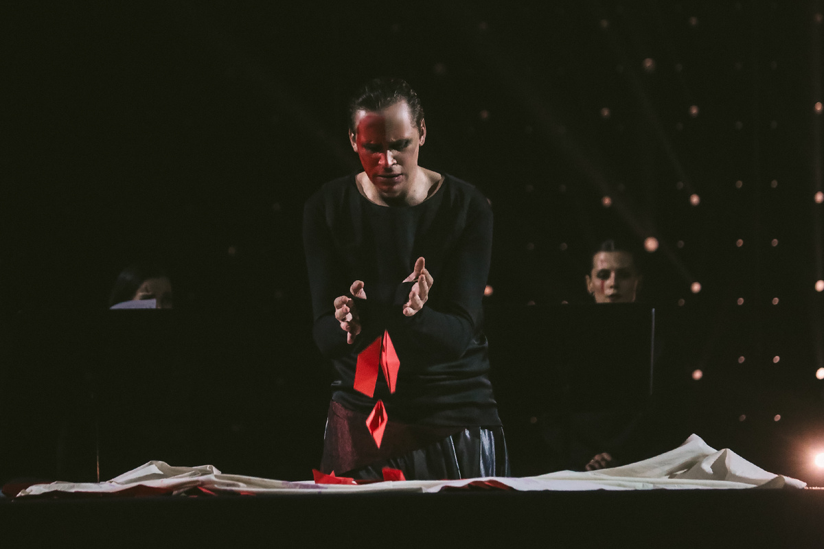 Спектакль "Красное" в театре "Новая опера" (фотограф - Darya Leitstern)