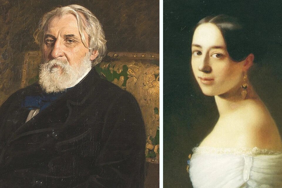 Русский писатель Иван Тургенев и его муза Полина Виардо.