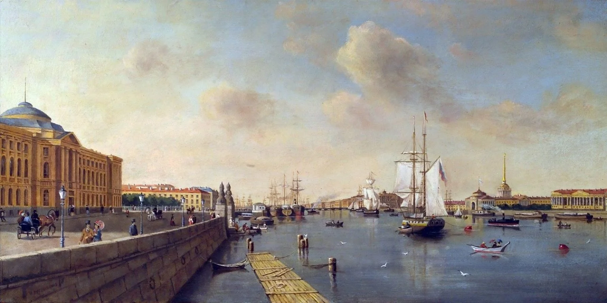 Бенжамен Патерсен. Дворцовая набережная. Источник excursiones-en-rusia.com