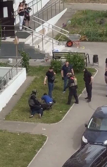 Кадр из видео задержания.