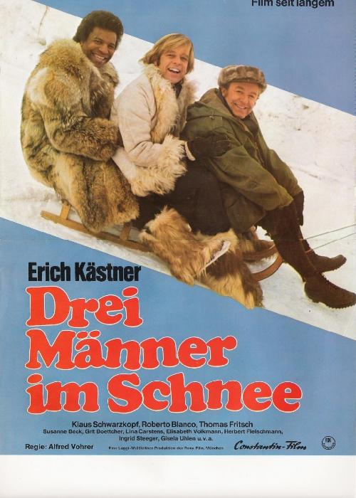 Постер фильма "Трое на снегу" взят для иллюстрации из Яндекс Картинки.