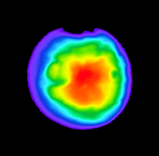 Композитная тепловая карта Марса в псевдоцветах. NASA/JPL-Caltech/ASU.