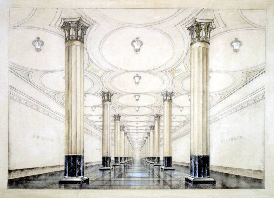 эскиз станции Киевская. взято на страничках сети интерент.